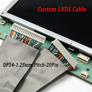 Câble de signal LVDS DF14-20P-1.25C 20 broches 1,25 mm, faisceau de câblage blindé anti-interférence pour moniteur de borne interactive - Product Image 1