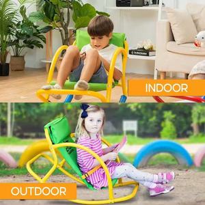 Silla Mecedora para Bebés, Asiento de Equilibrio para Bebés, Juguete Sensorial de Educación Temprana, Verde Amarillo, para el Hogar, Guardería y Exteriores - Product Image 4