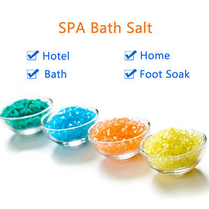 Sali da bagno all'ingrosso profumati in rilievo di colore rosa borsa da bagno sali da bagno vegani private label spa spirituale sali da bagno alla lavanda in borsa - Product Image 4