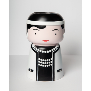 <b>Flower</b> Vase Icon <b>Ceramic</b> Figurine Decorative Plant <b>Pot</b> <b>For</b> Home Office Desk Display - Product Image 1