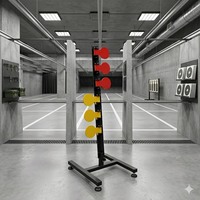 Équipement de tir en acier pour l'extérieur, cible en acier en forme d'arbre pratique, résistante au vent, pour la pratique du tir