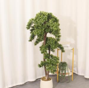 Bonsaï de cyprès artificiel JWT4085, décor paysager très réaliste, plastique durable, haute qualité, écologique, pour la maison <span class=keywords><strong>et</strong></span> le <span class=keywords><strong>jardin</strong></span>, idéal pour Pâques - Product Image 6