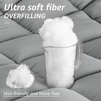 Parure de couette en microfibre de luxe, taille Queen, réversible, imprimée, rembourrage en polyester pour la maison et l'hôtel