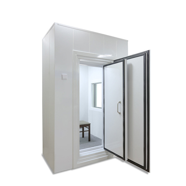 IN-1212 Modern Durable Eco-Friendly Aluminum Alloy Frame Adjustable Height 4-Drawer Freestanding Oblong Audiometric Booth