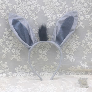 Déguisement d'halloween gris, avec oreilles de singe sur bandeau, déguisement pour la journée, Animal de noël, créatif - Product Image 5