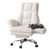 Silla de Oficina Ergonómica con Reposabrazos Extensibles y Ajustables en Altura, con Reposapiés