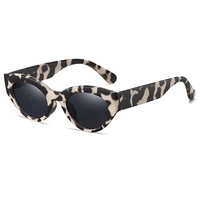 Lunettes De soleil Vintage œil De chat pour femmes, rétro Sexy, petites lunettes De soleil ovales De marque, lunettes léopard pour femmes Oculos De Sol