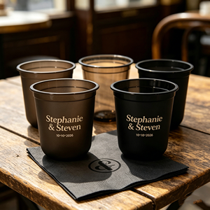 Vasos de Plástico Desechables Biodegradables Personalizables de 8oz, 12oz, 16oz y 20oz con Tapa, Moldeados por Inyección, Rectos, para Jugo - Product Image 1