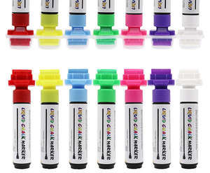 Amazon Venta caliente 30mm de punta plana fluorescente rotulador borrable <span class=keywords><strong>Jumbo</strong></span> marcador de tiza para placa de LED - Product Image 6