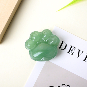 Vente flash - Figurine de patte de chat miniature sculptée en pierre précieuse naturelle pour la décoration Feng Shui - Product Image 3