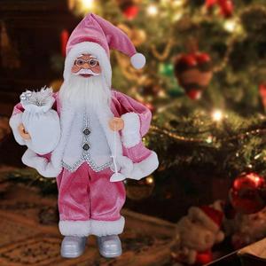 Moderno lusso tavolo interno decorazione statua decorazione pupazzo di neve bambola di Babbo Natale ornamento in rosa alla moda schiuma per la decorazione di vacanza - Product Image 2