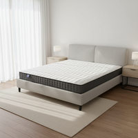 Matelas de lit portable en polymère à mailles d'air hypoallergénique 4D, taille Queen