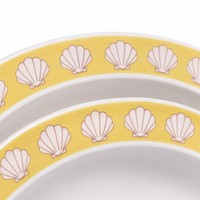 Ensemble de vaisselle en plastique pour enfants OEM, 3 pièces, assiettes, bols, tasses - Sans BPA, qualité alimentaire, motif de dessin animé avec boîte de présentation