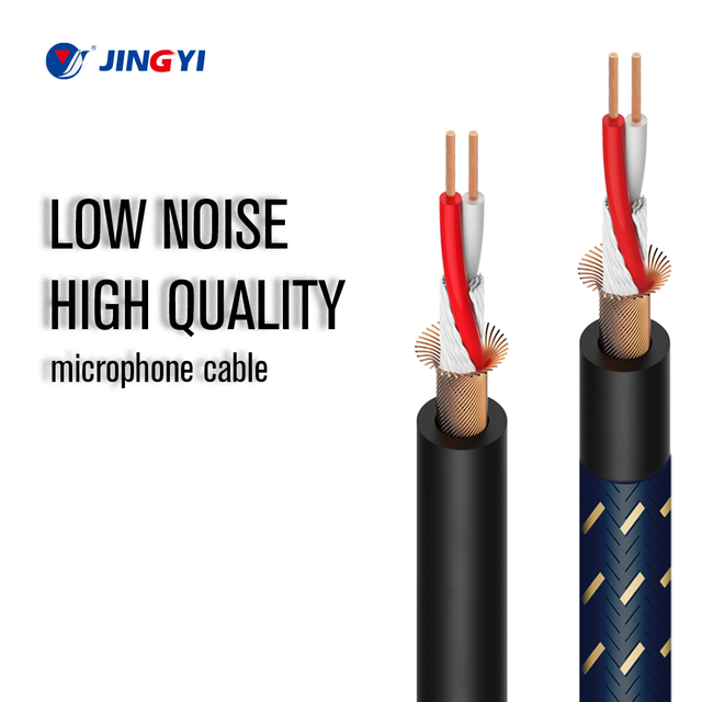 JINGYI Brand Soft Flexible 6.0mm XLR Male Female Audio Cables PVC Jacket 50m/100m Length Home Speaker OEM 6.0mm Mic CCS Stock