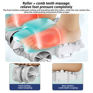 Электрический массажер для ног с компрессионным воздействием, шиацу, инфракрасным прогревом, роликовым и разминающим воздействием. Категория: Массажер для ног. - Product Image 2