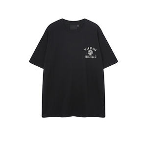 Camiseta de manga corta de algodón puro con insignia de marca de moda para hombre y mujer, estilo urbano, holgada y casual - Product Image 3