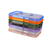 Coque de téléphone antichoc transparente avec béquille 360° et protection anti-rayures pour iPhone 17 18 Pro Max