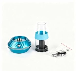 Sky Blue USB Plug Shisha Hookah Modern <b>Plastic</b> <b>Mirror</b> Finish Free Type Bowl Hose Gift - Product Image 1