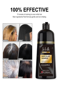 Crema Colorante per Capelli <span class=keywords><strong>Marrone</strong></span> Scuro al Ginseng Erboristico Semi-Permanente 3-in-1 Nutriente Riparatore ad Azione Rapida Senza Ammoniaca Lunga Durata - Product Image 6
