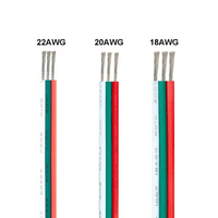 Kabel Ekstensi Strip Lampu LED 2/3/4/5/6PIN Kabel Tegangan Rendah # 22/20/18/17AWG