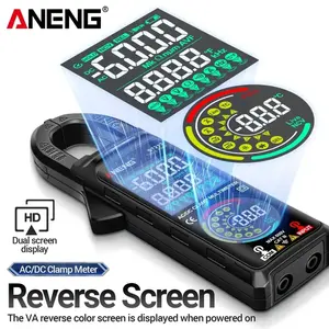 ANENG ST213 Pince Mètre VA Écran d'affichage couleur inversé Multimètre CAT III 6000 Compteur True RMS <span class=keywords><strong>Tester</strong></span> DC/AC Tension Courant Outil - Product Image 2