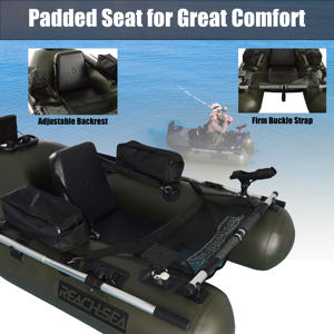 <span class=keywords><strong>Bateau</strong></span> pneumatique de pêche Reachsea pour 1 personne, capacité de 5,6 pieds, couleur verte, petit <span class=keywords><strong>bateau</strong></span> pneumatique pour yacht - Product Image 5