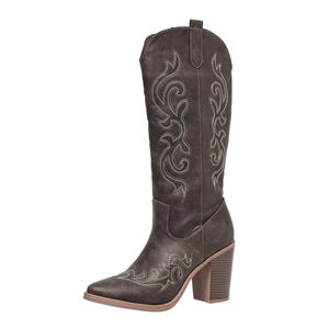 أحذية نسائية طويلة للخريف والشتاء بكعب عالي من تصميم المصممين، بيع مباشر من المصنع بالجملة - Product Image 2