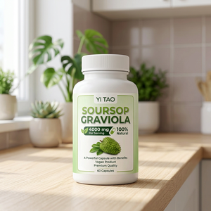 Cápsulas de Guanábana (Graviola) 4000mg por Porción, 100% Natural, Vegano, Suplemento Herbal de Primera Calidad, Antioxidante, Inmunidad - Product Image 1