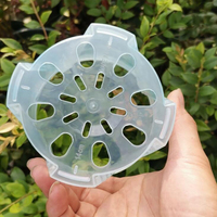 Vente en gros Nouveau Pot de fleurs rond transparent en plastique transparent pour orchidées Récipient transparent Pot de fleurs perforé Gobelet Pot épaissi