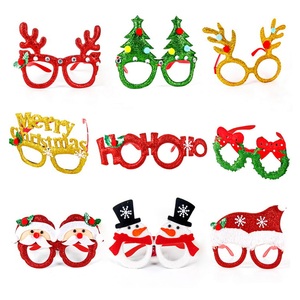 LK Non-woven Fabric Santa Deer Snowman Glasses <b>Christmas</b> Eco-Friendly Soft Fashionable Factory - Product Image 2
