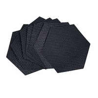 Pads de traction pour planche de surf, autocollants adhésifs sans cire, grip hexagonal pour deck, antidérapant, adhésif acrylique, EVA, sports nautiques