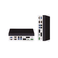 Komputer Industri Tanpa Kipas Din Rail Intel Generasi ke-10 I5 10210U / 5205U TPM2.0 Embedded Mini BOX PC