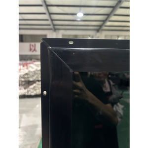 Fenêtre à guillotine simple en vinyle, style américain, profil PVC, double vitrage, pour maisons modernes noires, sur mesure - Product Image 2