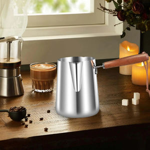 Nouveau design Simple cafetière en acier inoxydable pot à lait beurre fondu crème épaissie cuisinière à induction disponible - Product Image 4