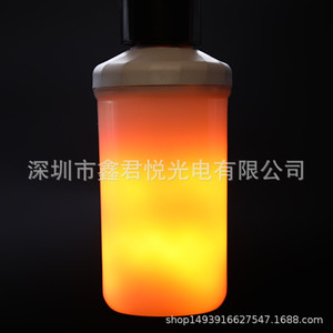 Vela LED sin Llama, Cilíndrica, Base E27, Efecto de Llama Móvil, Decoración Navideña para el Hogar, Control por Sensor de Luz - Product Image 3