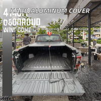 Couverture de benne manuelle en alliage d'aluminium à enroulement rigide pour Ford F-150, rétractable et étanche