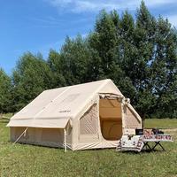 Tente Gonflable Premium à Structure Pneumatique en PVC Imperméable, Montage Rapide, Capacité 3-4 Personnes pour Glamping, Complexes et Activités de Plein Air