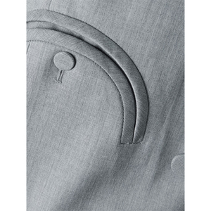 Light Grey Double-Breasted <strong>Blazer</strong> with Unique Pocket Design Button Decoration Tailored Suit Jacket for Formal <strong>Smart</strong> Casual - Product Image 2