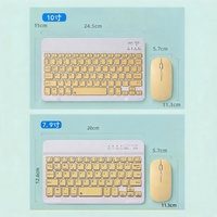 Combo Clavier et Souris Macaron Durable OEM/ODM pour iPad/Tablette, 10/7,9 Pouces, Autonomie de 30 Jours, Switch Ciseaux, Multicolore