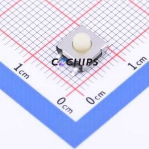 TSE006A3826A02 Tactile Switch SMD Switch Round Button 2.6N Vertical Mount 6.55mm - Product Image 1