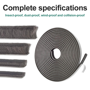 도어 및 창 브러시 씰 스트립 울 탑 파일 날씨 스트립 먼지 방지 울 파일 씰 브러시 도어 및 창 브러시 스트립 - Product Image 3