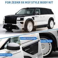 Kit carrosserie en fibre de carbone style MSY pour ZEEKR 9X : Kits WideBody, Lame de pare-chocs avant, Diffuseur arrière, Aileron de toit, Élargisseurs d'ailes, Capot moteur