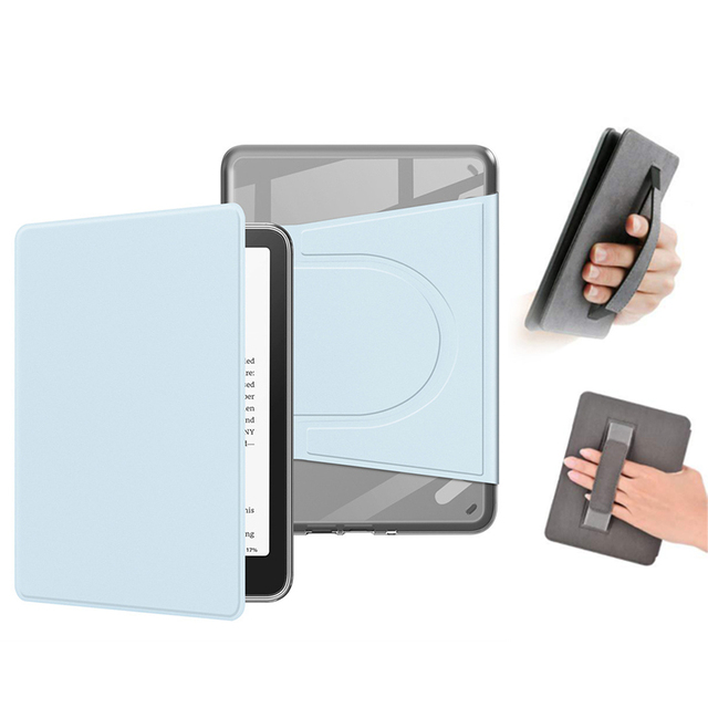 Multi Angle Smart Magnetic Folio Case for Kindle 11th Gen Paperwhite 11th 12th Gen Auto Wake Sleep E-reader Case with Hand Strap