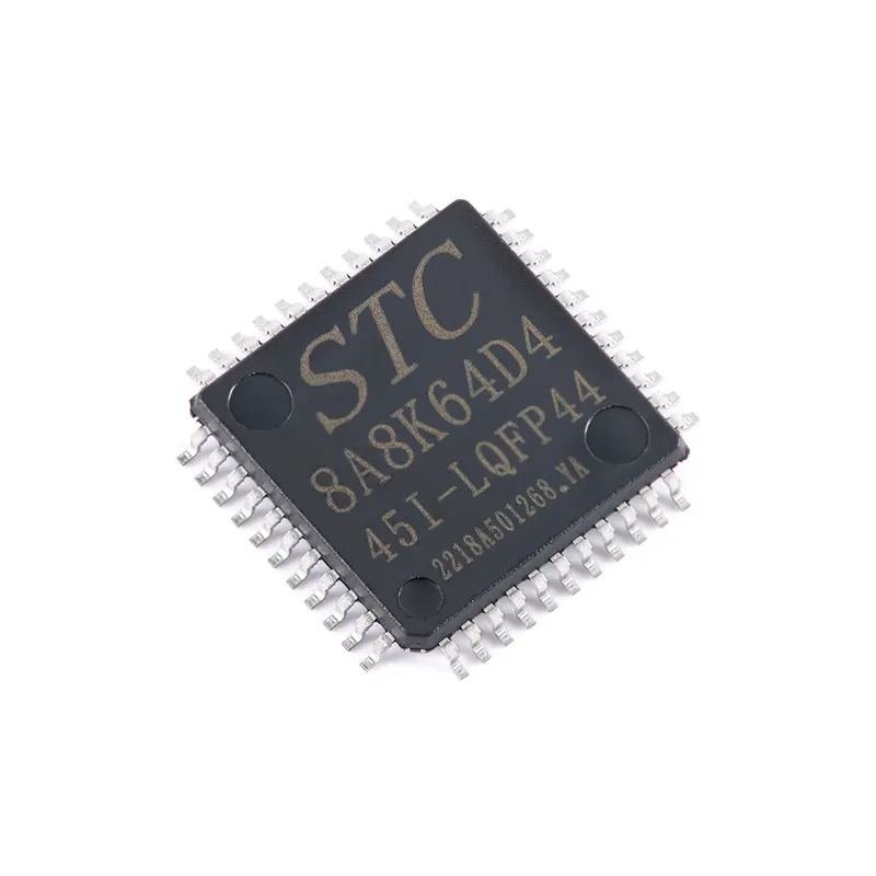 集積回路内蔵電子部品STC8A8K64D4-45I-LQFP44新品オリジナル