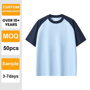 เสื้อยืดคอตตอน 100% ทรงหลวม ไหล่ตก พิมพ์ลายปักโลโก้ตามสั่ง ขายส่งสำหรับผู้ชาย - Product Image 1