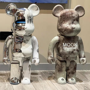 Listo para enviar 70CM <span class=keywords><strong>Bearbrick</strong></span> 1000% oso resina muñeca adornos bloque para decoraciones de escritorio y regalos - Product Image 2