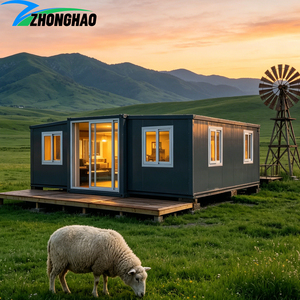Envío Inmediato: Casa Contenedor <span class=keywords><strong>de</strong></span> Acero Plegable y Expandible <span class=keywords><strong>de</strong></span> Alta Calidad con 2 o 3 Dormitorios, Baño y <span class=keywords><strong>Cocina</strong></span>, Prefabricada, Sala <span class=keywords><strong>de</strong></span> Estar Pequeña - Product Image 1
