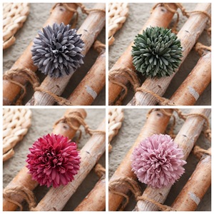 Têtes de fleurs de pissenlit artificielles Ta Yun, gris vert, rose rouge, violet, en tissu tissé, pour décoration de mariage et de maison - Product Image 3