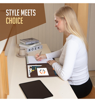 Carpeta Portafolio Personalizada Haoran con Logotipo en Relieve, Organizador con Logotipo Empresarial