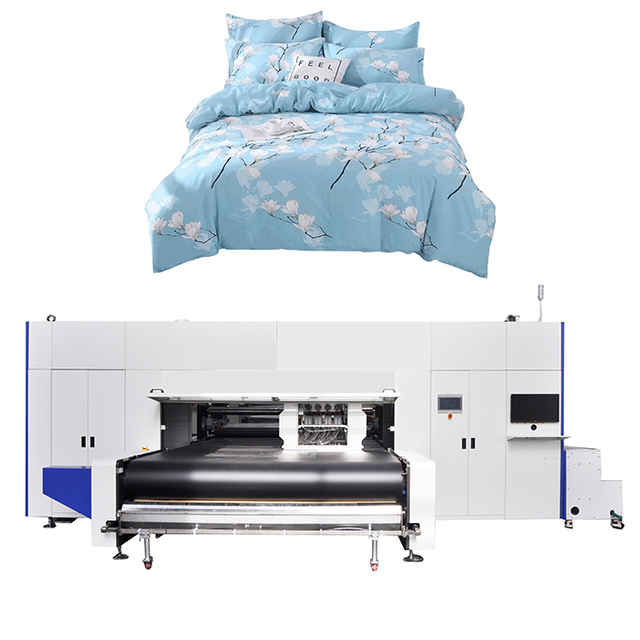 64 Head Industrial Grade Inkjet Machine for Textile Mills Prints Stretch Fabrics Woven Material Digital Fabric Printing Machine